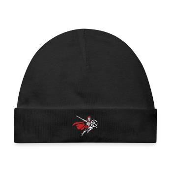 Spartan Spear Jump Maskottchen Spartan Strike - Baby Premium Organic Mütze - Schwarz - Vorne