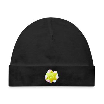 Surrealer Merkaba-Stern - Baby Premium Organic Mütze - Schwarz - Vorne