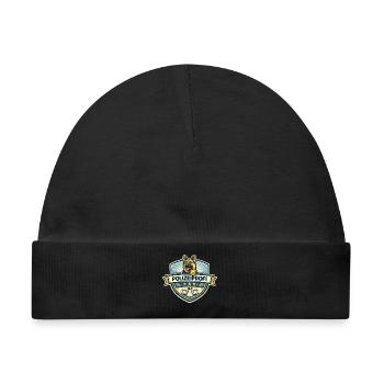 Polizeiprofi Diensthund Badge - Baby Premium Organic Mütze - Schwarz - Vorne