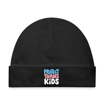 Beschütze Trans Kids Tee - Baby Premium Organic Mütze - Schwarz - Vorne
