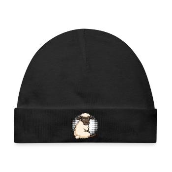 Schaf Schafe Schäfer Schafhalter Schafbock - Baby Premium Organic Mütze - Schwarz - Vorne