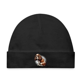 Cocker Spaniel Cockerhund Cocker Spaniel Besitzer - Baby Premium Organic Mütze - Schwarz - Vorne