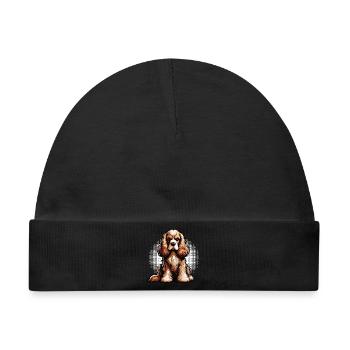 Cocker Spaniel Cockerhund Cocker Spaniel Besitzer - Baby Premium Organic Mütze - Schwarz - Vorne