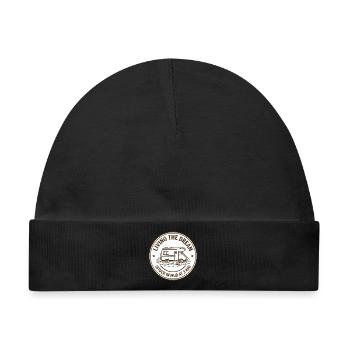 Den Traum leben, schlammiger Camper - Baby Premium Organic Mütze - Schwarz - Vorne