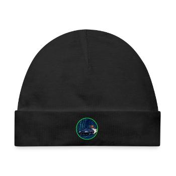 Neon Bamboo Forest Abgas-Overdrive - Baby Premium Organic Mütze - Schwarz - Vorne