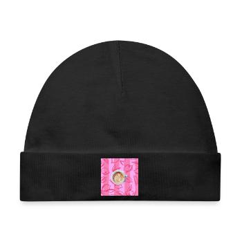 Cappuccino  - Baby Premium Organic Mütze - Schwarz - Vorne