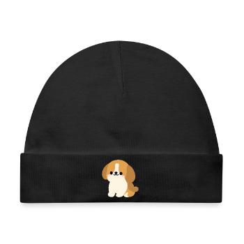 Charmanter Spaniel - Baby Premium Organic Mütze - Schwarz - Vorne