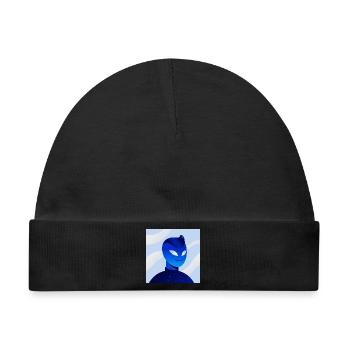 Blue Gradient Mask Avatar - Baby Premium Organic Mütze - Schwarz - Vorne