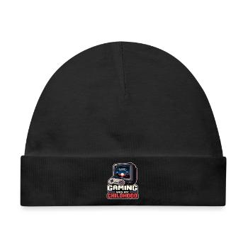 Gaming war meine Kindheit - Baby Premium Organic Mütze - Schwarz - Vorne