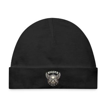 RIGGER-TRUPP - Baby Premium Organic Mütze - Schwarz - Vorne