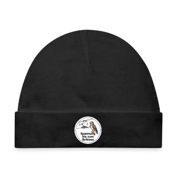Oberleitungstechniker Elektriker Bahn Geschenk - Baby Premium Organic Mütze - Schwarz - Vorne