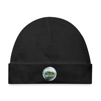 Glass Sphere - Baby Premium Organic Mütze - Schwarz - Vorne