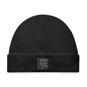 Net gschimpft isch globt gnueg Schwaben Shirt - Baby Premium Organic Mütze - Schwarz - Vorne