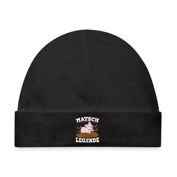 Matsch Legende - Baby Premium Organic Mütze - Schwarz - Vorne
