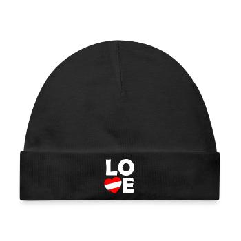 Austria Liebe-Design - Baby Premium Organic Mütze - Schwarz - Vorne