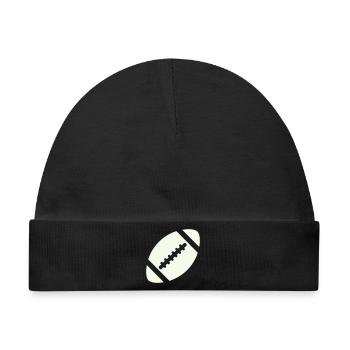 Vintage Football Naht Logo - Baby Premium Organic Mütze - Schwarz - Vorne