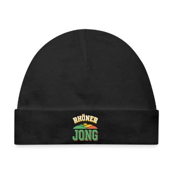 Rhöner Jong - Rhön Heimat Berge Retro - Baby Premium Organic Mütze - Schwarz - Vorne