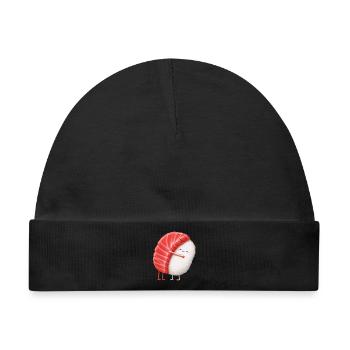 Kawaii Sushi Kuschelpärchen - Baby Premium Organic Mütze - Schwarz - Vorne