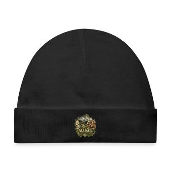 Allgäu Alpine Heritage - Baby Premium Organic Mütze - Schwarz - Vorne