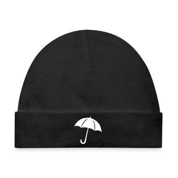 Regenschirm Regen Meteorologe Geschenk  - Baby Premium Organic Mütze - Schwarz - Vorne