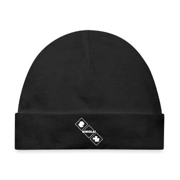 Geschenk für Nikolai - Baby Premium Organic Mütze - Schwarz - Vorne