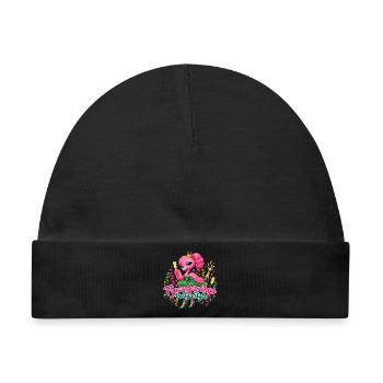 Flauschimingo Party Style - Baby Premium Organic Mütze - Schwarz - Vorne