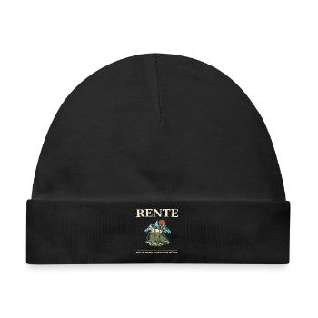 Rente Bergabenteuer Outfit - Baby Premium Organic Mütze - Schwarz - Vorne