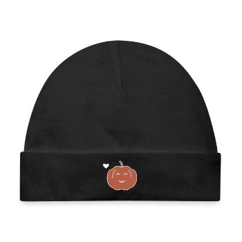 Halloween Kürbis Damen - Baby Premium Organic Mütze - Schwarz - Vorne