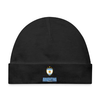 Argentinien Sport - Baby Premium Organic Mütze - Schwarz - Vorne