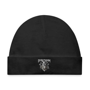 Bräutigam Wikinger Stil - Baby Premium Organic Mütze - Schwarz - Vorne
