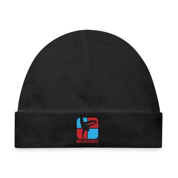 Breakdance B-Boy Streetdance Design Hip Hop Dance - Baby Premium Organic Mütze - Schwarz - Vorne