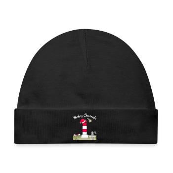 Leuchtturm Düne, Helgoland, Weihnachten - Baby Premium Organic Mütze - Schwarz - Vorne