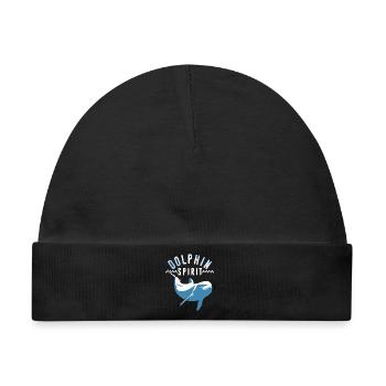 Die Seele des Delfins - Baby Premium Organic Mütze - Schwarz - Vorne