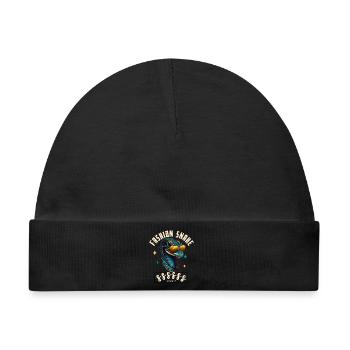 Serpent Glam Couture - Baby Premium Organic Mütze - Schwarz - Vorne