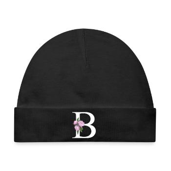 B - Baby Premium Organic Mütze - Schwarz - Vorne