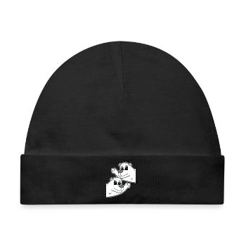Eisbär Eisbären Bär - Baby Premium Organic Mütze - Schwarz - Vorne