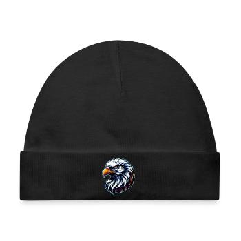Weißkopfseeadler - Baby Premium Organic Mütze - Schwarz - Vorne