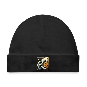 Bouldern Astronaut Raumfahrer Geschenk - Baby Premium Organic Mütze - Schwarz - Vorne