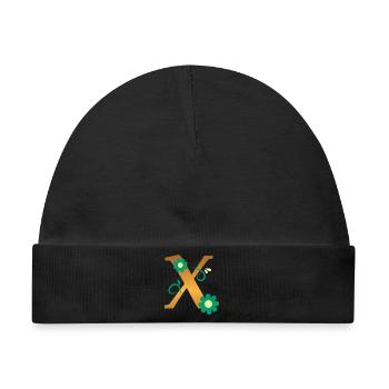 X - Baby Premium Organic Mütze - Schwarz - Vorne