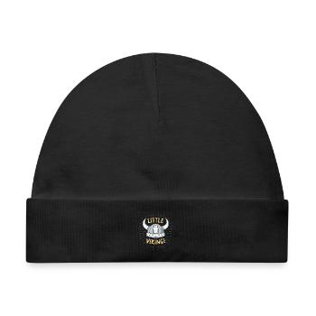 Kleiner Wikingerhelm - Baby Premium Organic Mütze - Schwarz - Vorne