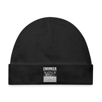 INGENIEUR – Unsichtbare Probleme lösen T-Shirt - Baby Premium Organic Mütze - Schwarz - Vorne