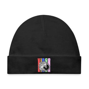 Jungfrau Sternzeichen Symbol - Astrologisches Mandala - Baby Premium Organic Mütze - Schwarz - Vorne