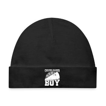 Cheerleader Boy - Baby Premium Organic Mütze - Schwarz - Vorne