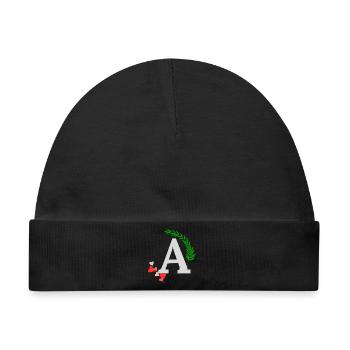 A - Baby Premium Organic Mütze - Schwarz - Vorne