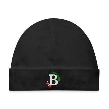 B - Baby Premium Organic Mütze - Schwarz - Vorne