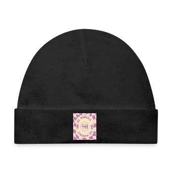 Save The Manuals Design für Petrolheads - Lila - Baby Premium Organic Mütze - Schwarz - Vorne