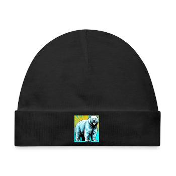 Eisbär - Baby Premium Organic Mütze - Schwarz - Vorne