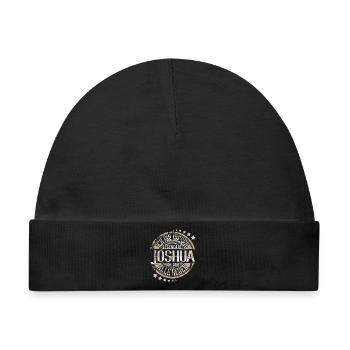Joshua - Baby Premium Organic Mütze - Schwarz - Vorne