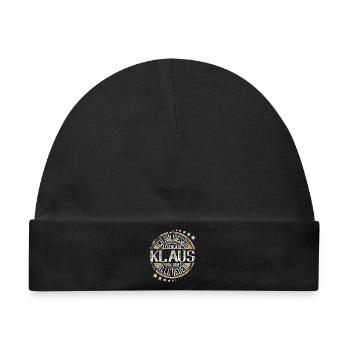 Klaus - Baby Premium Organic Mütze - Schwarz - Vorne