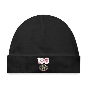 Dart Dartboard Dartpfeil - Baby Premium Organic Mütze - Schwarz - Vorne